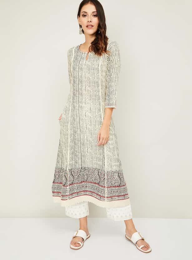MELANGE Women Printed A-line Kurta