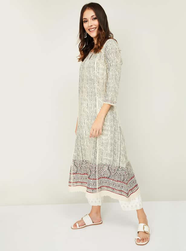 MELANGE Women Printed A-line Kurta