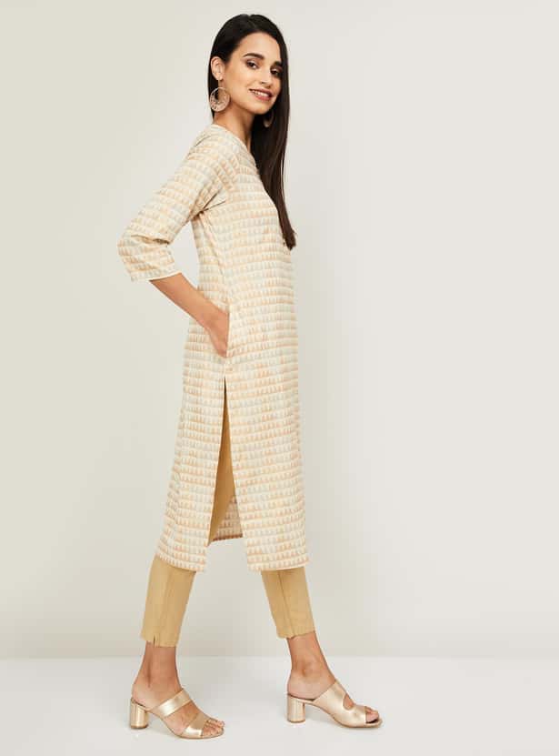MELANGE Women Printed Straigth Kurta