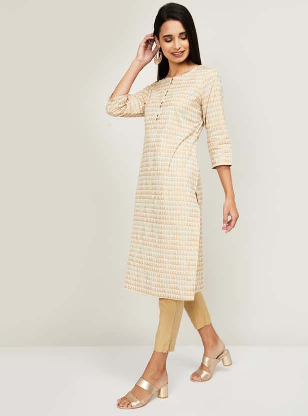 MELANGE Women Printed Straigth Kurta