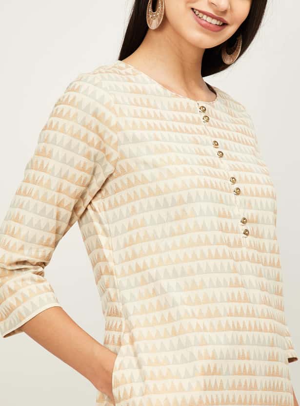 MELANGE Women Printed Straigth Kurta