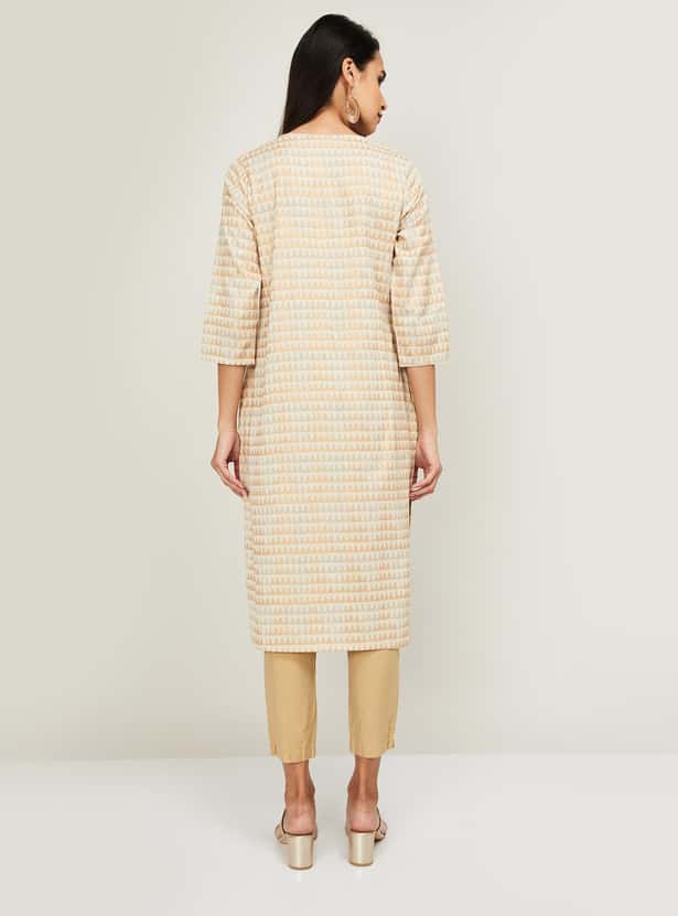 MELANGE Women Printed Straigth Kurta