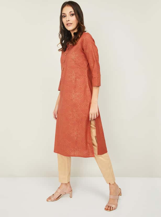 MELANGE Women Printed Straight Kurta