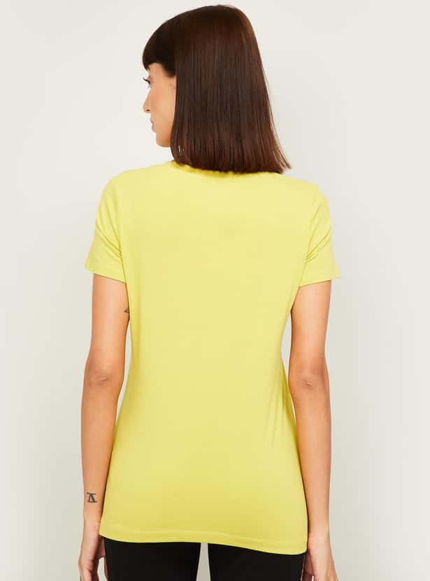 KAPPA Women Printed Round Neck T-shirt