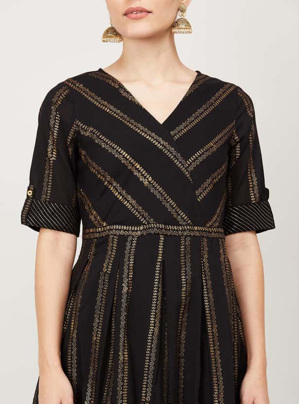 MELANGE Women Printed A-Line Kurta