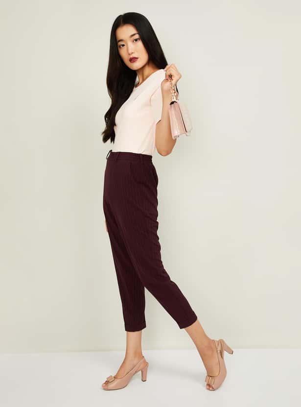 VAN HEUSEN Women Solid Short Sleeves T-shirt