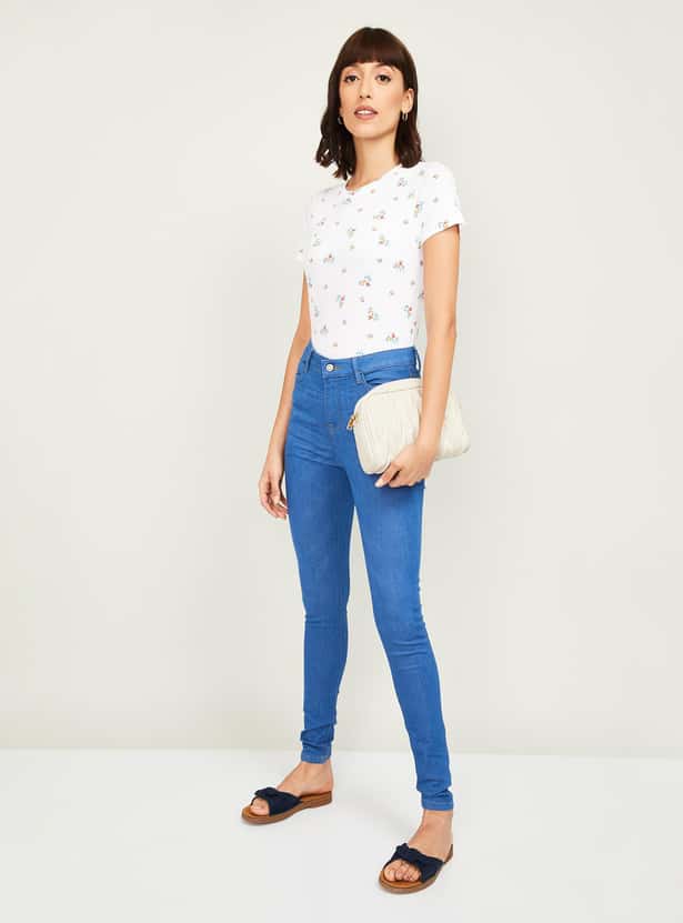 AND Women Printed Short Sleeves T-shirt