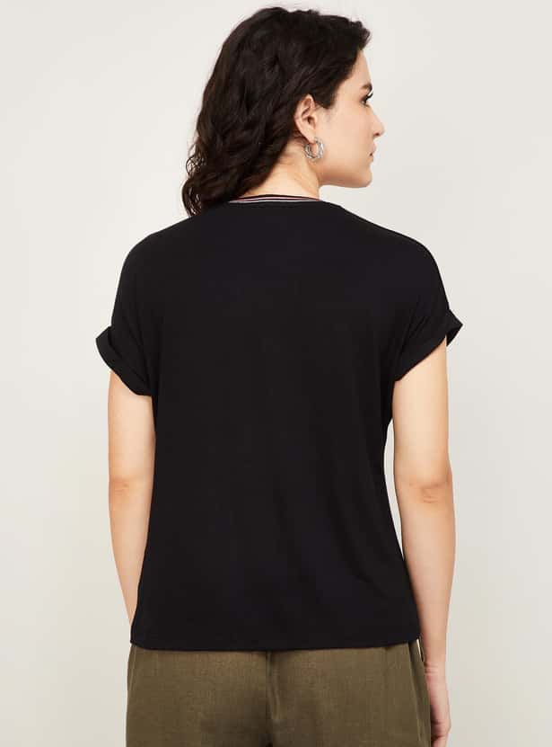 JEALOUS 21 Women Printed Round Neck T-shirt