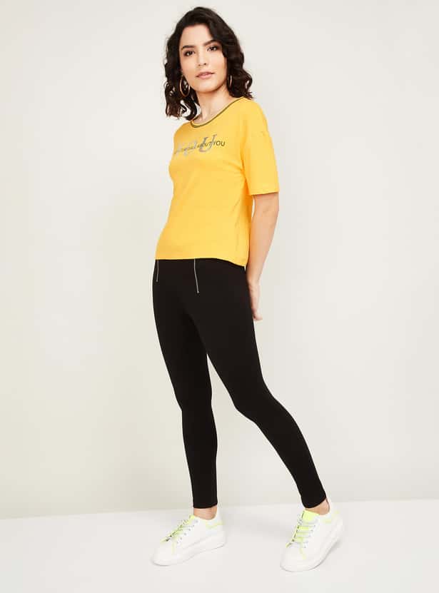 JEALOUS 21 Women Printed Round Neck T-shirt