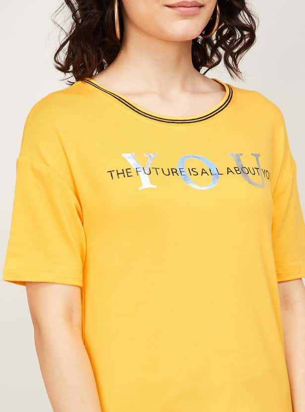 JEALOUS 21 Women Printed Round Neck T-shirt