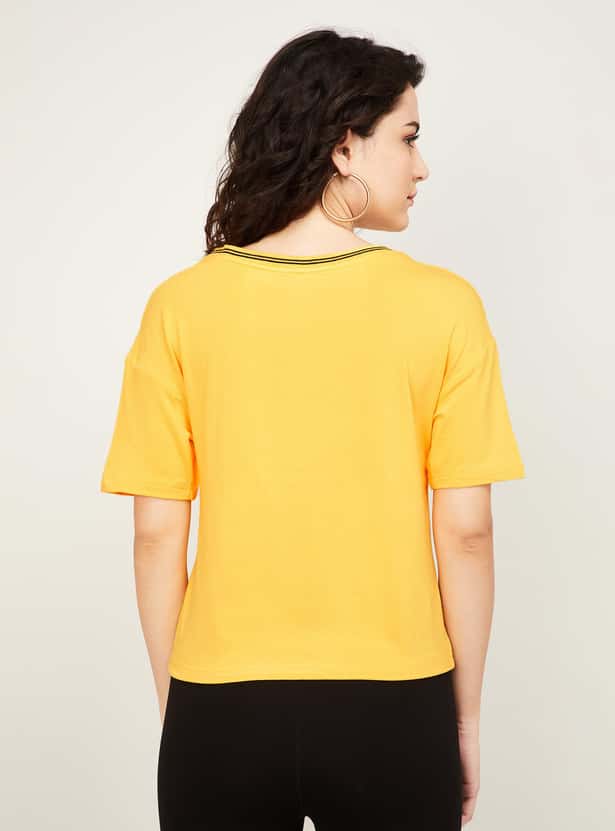 JEALOUS 21 Women Printed Round Neck T-shirt