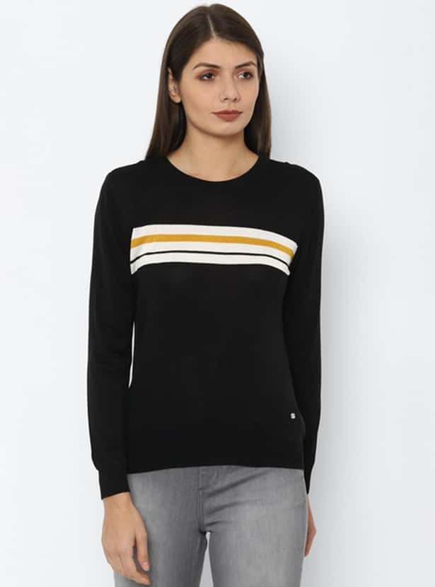 ALLEN SOLLY Women Printed T-Shirt