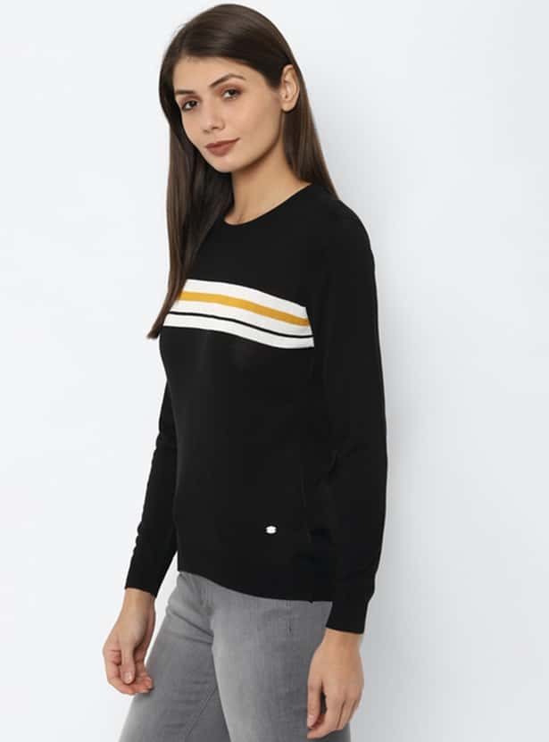 ALLEN SOLLY Women Printed T-Shirt
