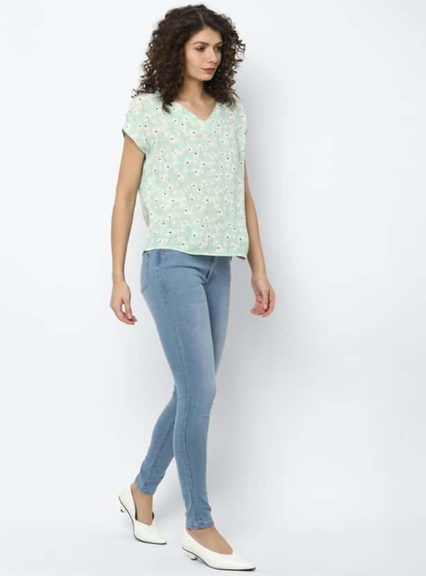 ALLEN SOLLY Women Printed Top