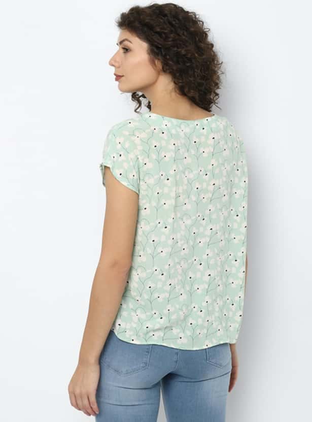 ALLEN SOLLY Women Printed Top