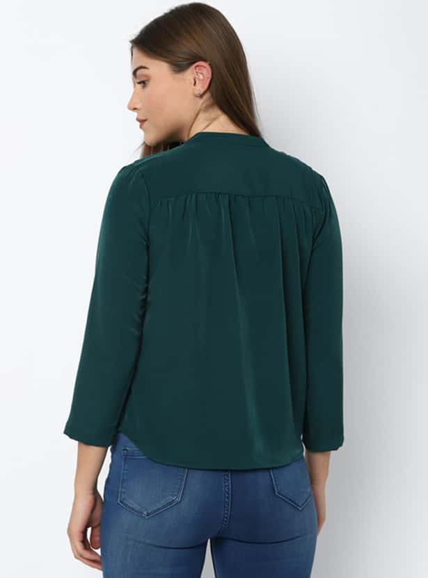ALLEN SOLLY Women Solid Top