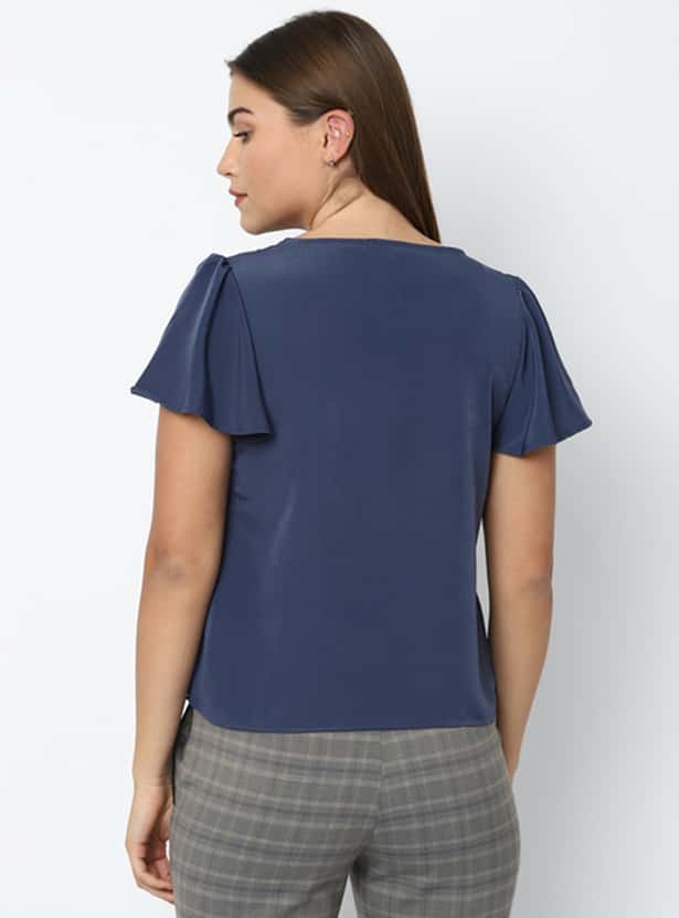 ALLEN SOLLY Women Solid Top
