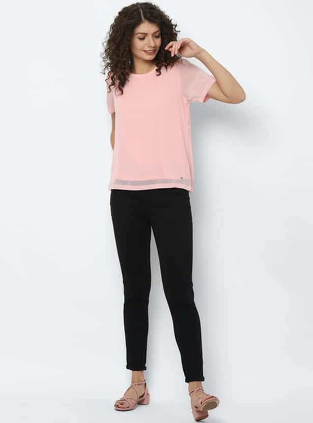 ALLEN SOLLY Women Solid Top