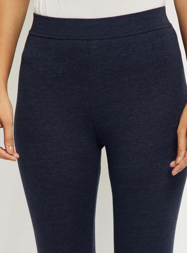 Women Solid Elasticated Leggings