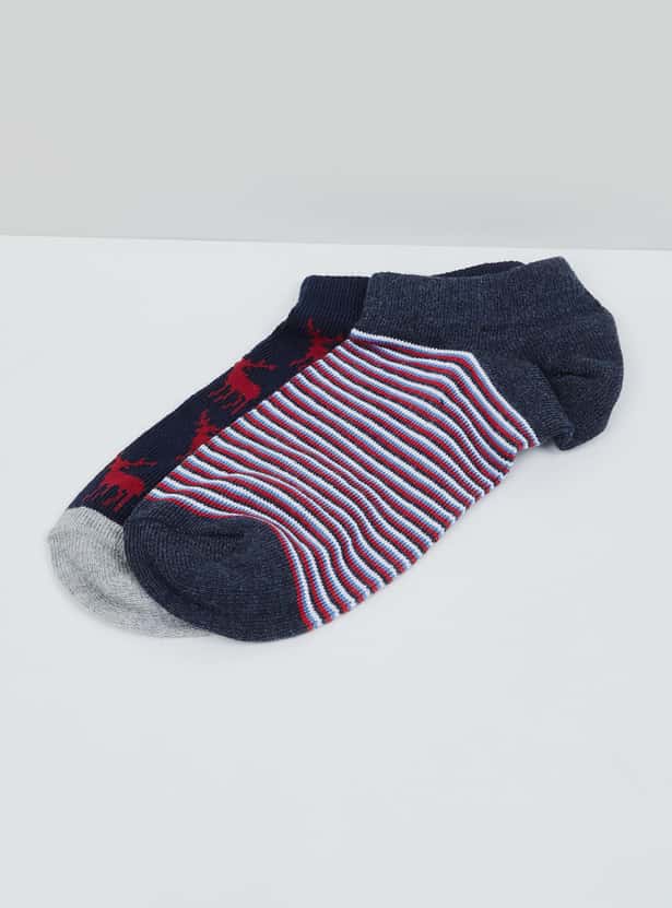 MAX Boys Jacquard Socks - Pack of 2