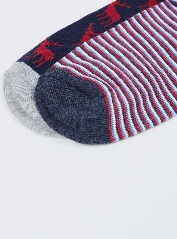 MAX Boys Jacquard Socks - Pack of 2