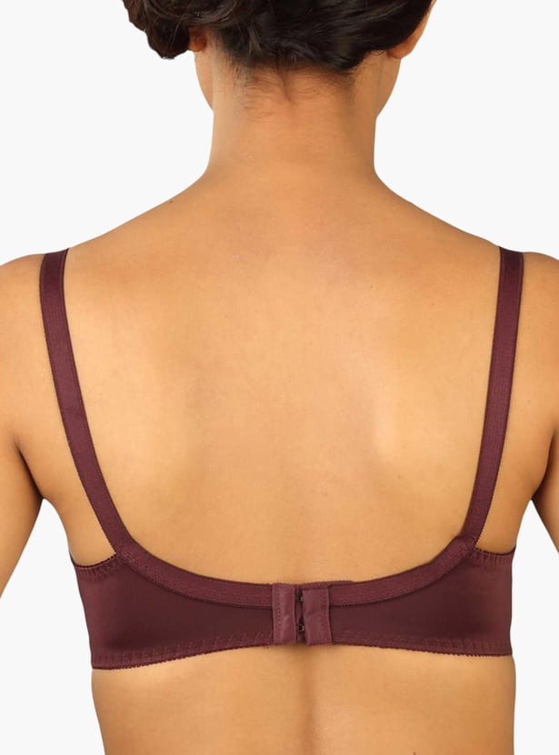 TRIUMPH Lace Overlay Non-Wired Non-Padded Full-Coverage Bra