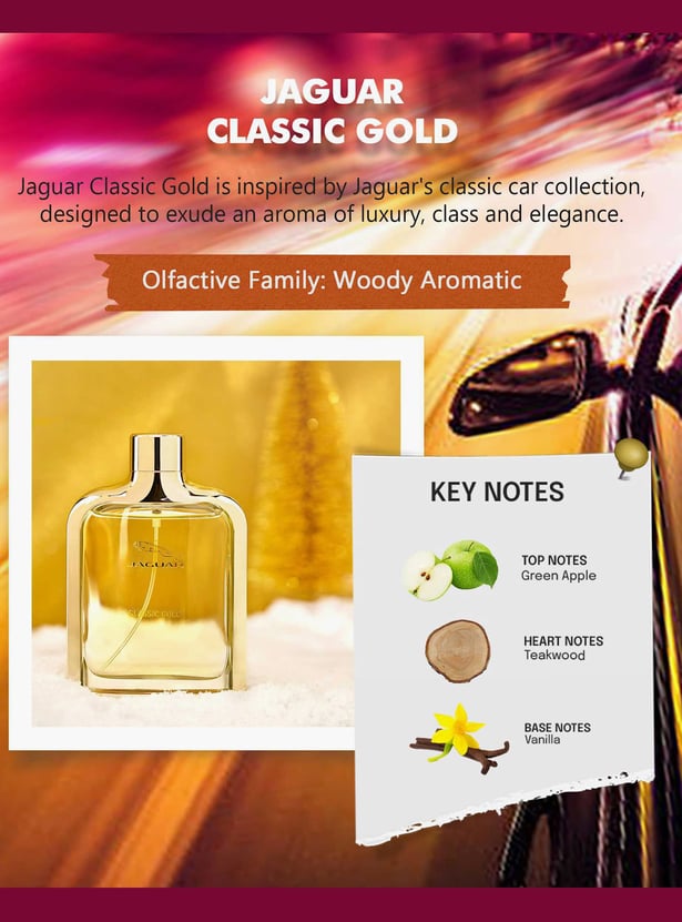JAGUAR Men Classic Gold Eau De Toilette - 100ml