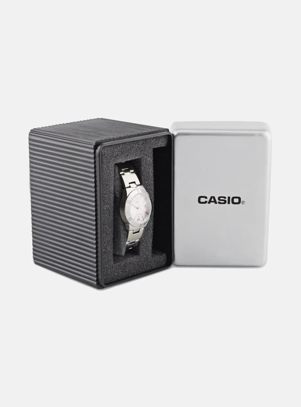 CASIO Women Analog Watch with Metal Strap - A873