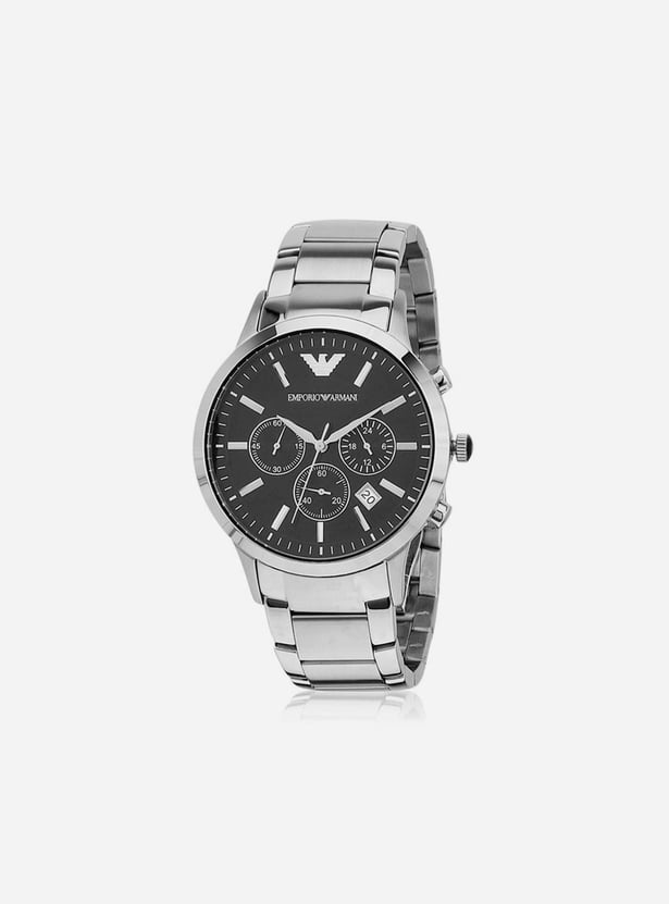 EMPORIO ARMANI Men Round Chronograph Watch with Metal Strap - AR2434I