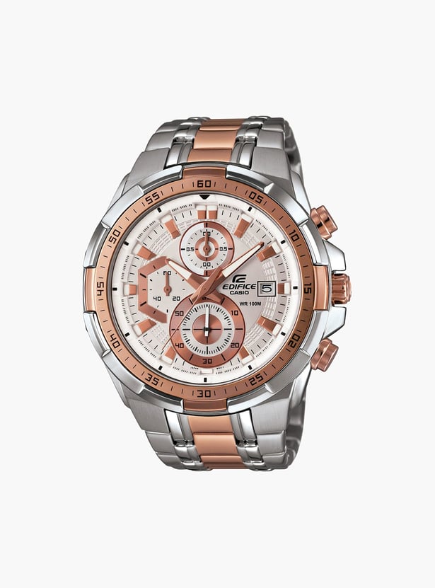 CASIO EDIFICE Men Solid Chronograph Watch with Metal Strap - EX222