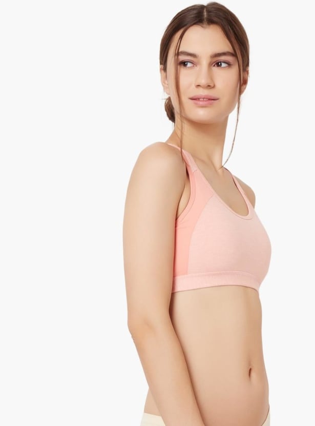 JOCKEY Racer Back Padded Non-Wired Sports Bra