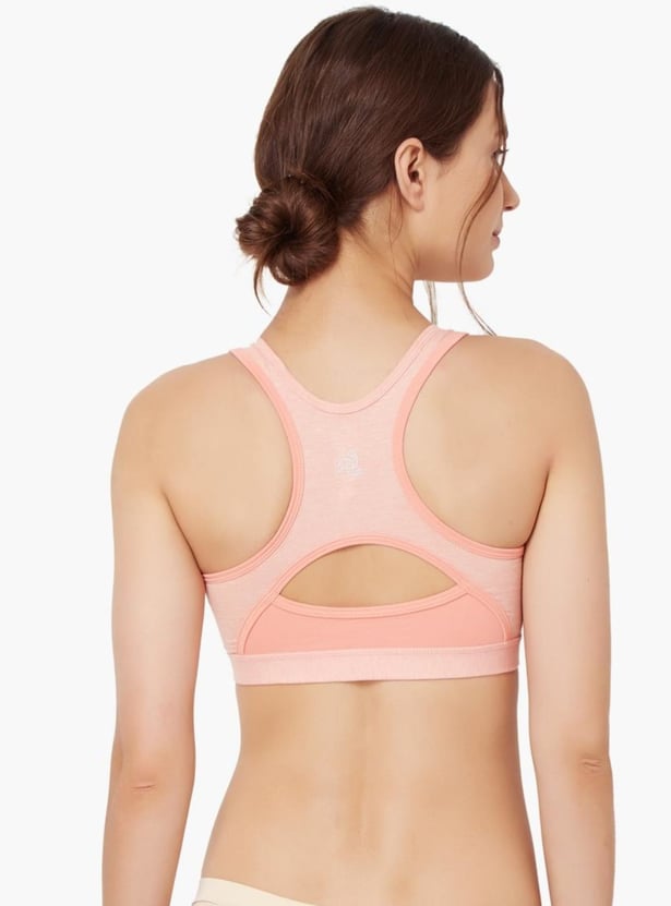 JOCKEY Racer Back Padded Non-Wired Sports Bra