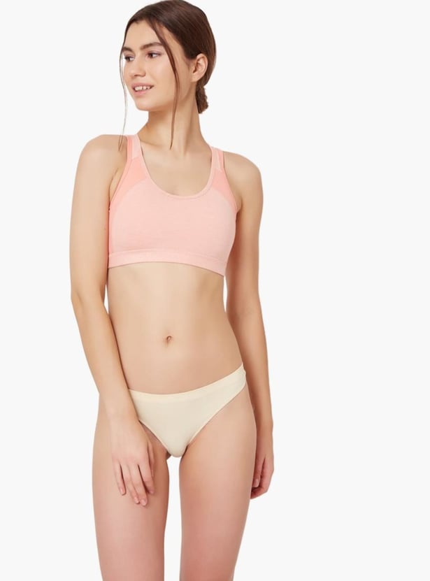 JOCKEY Racer Back Padded Non-Wired Sports Bra