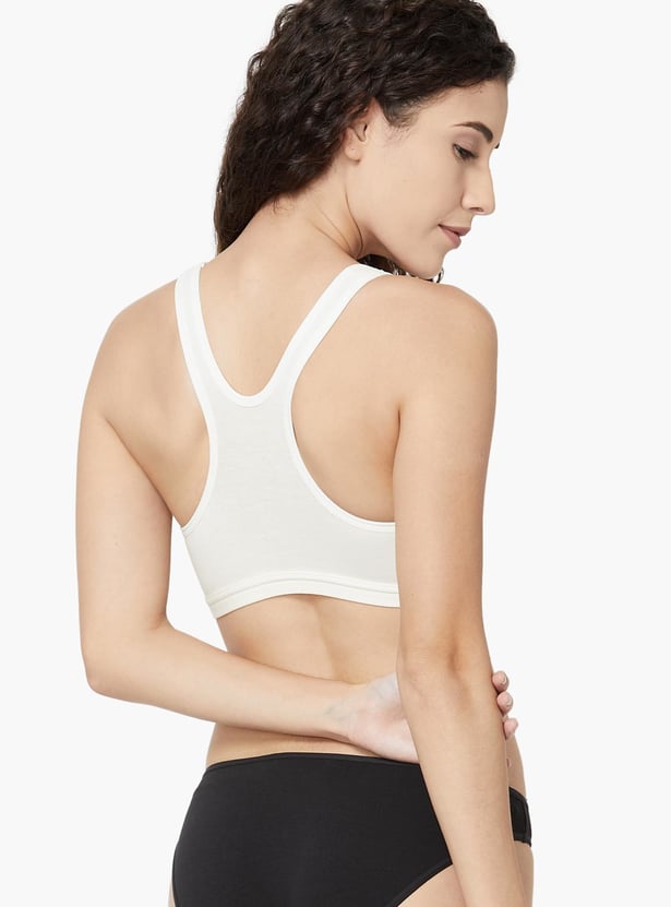 TRIUMPH Solid Racerback Non-Padded Non-Wired Sports Bra