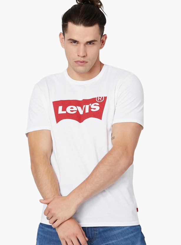 LEVI'S Regular Fit Classic Logo Print Crew-Neck T-shirt