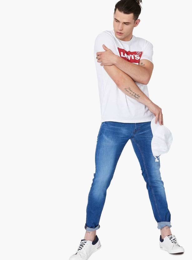 LEVI'S Regular Fit Classic Logo Print Crew-Neck T-shirt