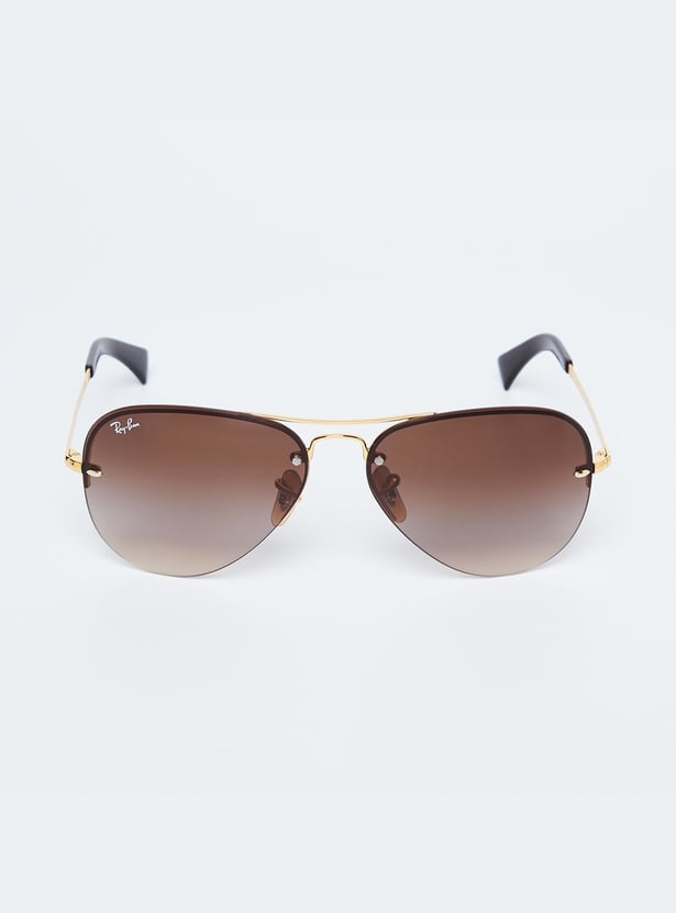 RAYBAN Men Polarised Gradient Aviators - 0RB3449