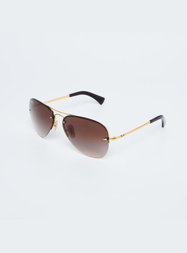 RAYBAN Men Polarised Gradient Aviators - 0RB3449