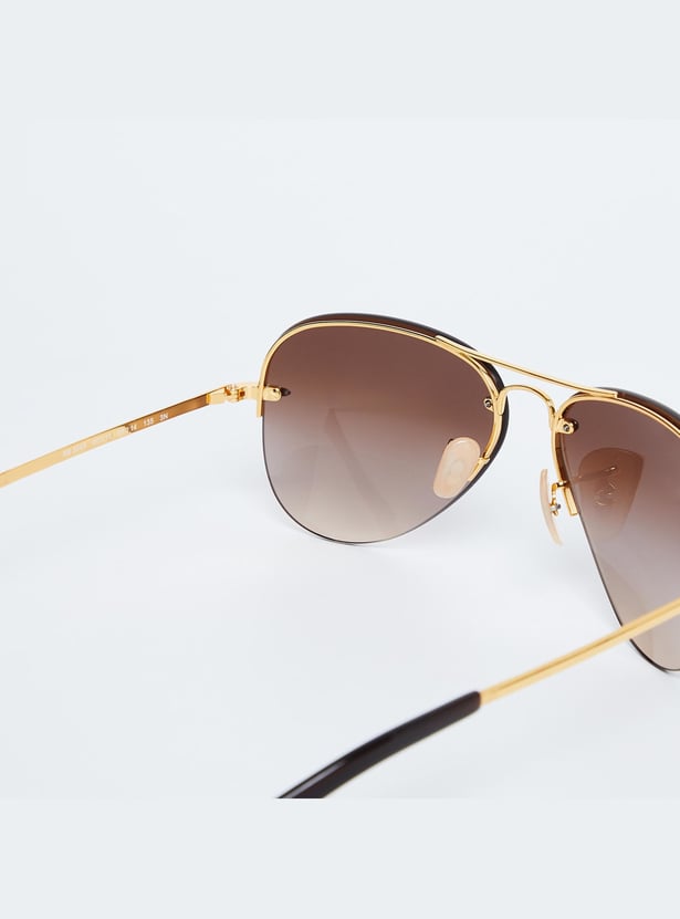 RAYBAN Men Polarised Gradient Aviators - 0RB3449
