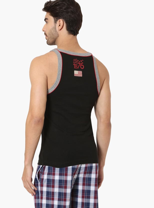 JOCKEY Contrast Strap Knitted Innerwear Vest