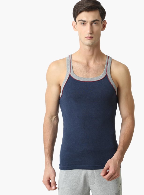 JOCKEY Contrast Strap Knitted Innerwear Vest