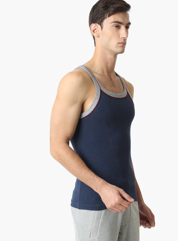 JOCKEY Contrast Strap Knitted Innerwear Vest