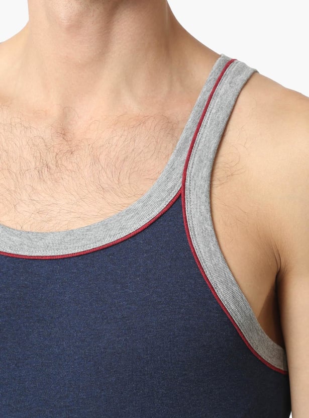 JOCKEY Contrast Strap Knitted Innerwear Vest