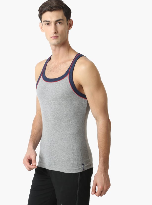 JOCKEY Contrast Strap Knitted Innerwear Vest