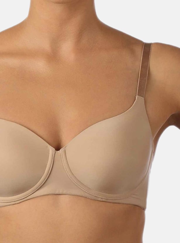TRIUMPH Solid T-shirt Padded Non-Wired Bra