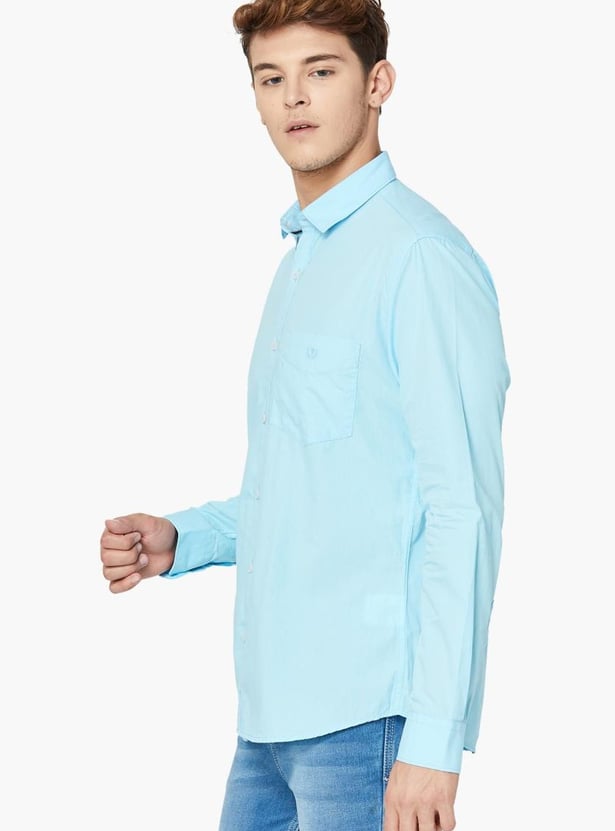 VH SPORTS Slim Fit Solid Casual Shirt