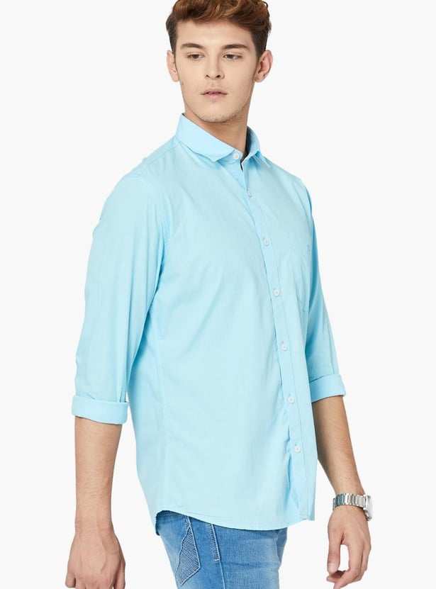 VH SPORTS Slim Fit Solid Casual Shirt