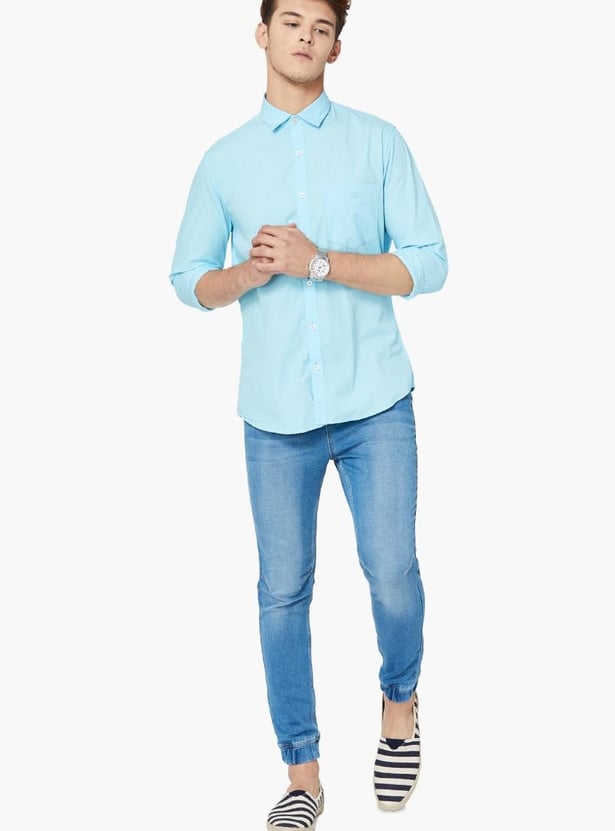 VH SPORTS Slim Fit Solid Casual Shirt