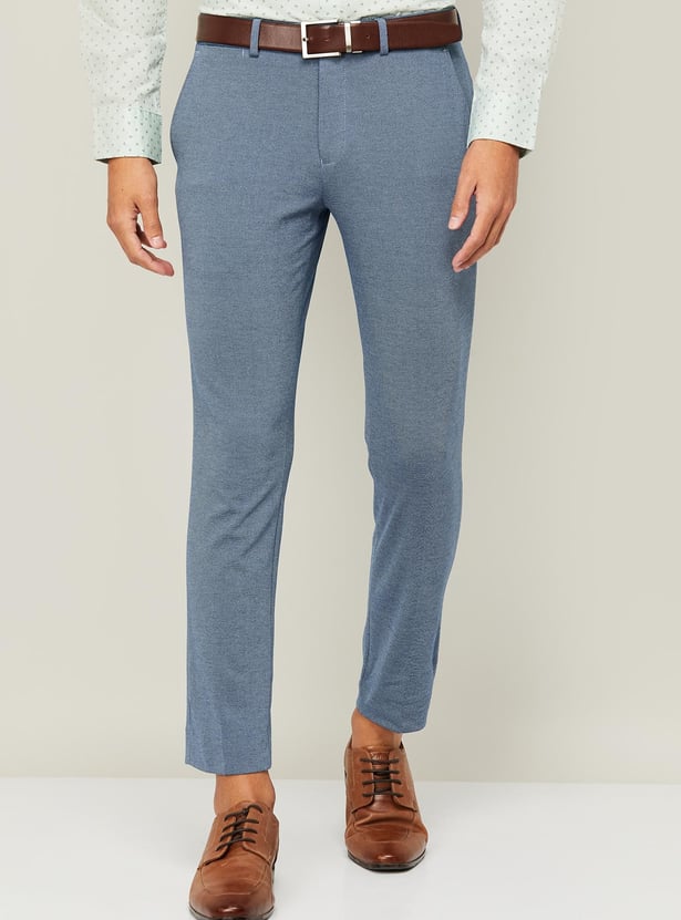 CODE Men Super Slim Formal Trousers