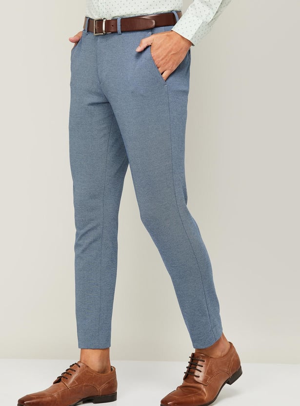 CODE Men Super Slim Formal Trousers